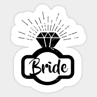 Bride - Ring - Diamond - Bride to be - Bachelorette Sticker